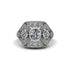 Diamond Art Deco Geometric Engagement Ring - Haven No. 3 image 1