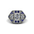 Diamond Art Deco Geometric Engagement Ring - Haven No. 63