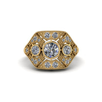 Diamond Art Deco Geometric Engagement Ring - Haven No. 1 image 1