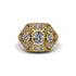 Diamond Art Deco Geometric Engagement Ring - Haven No. 1 image 1