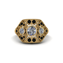 Diamond Art Deco Geometric Engagement Ring - Haven No. 31 image 1