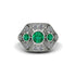 Emerald Art Deco Geometric Engagement Ring - Haven No. 6 image 1