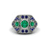 Emerald Art Deco Geometric Engagement Ring - Haven No. 66 image 1