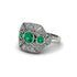 Emerald Art Deco Geometric Engagement Ring - Haven No. 6 image 2