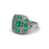 Emerald Art Deco Geometric Engagement Ring - Haven No. 21