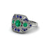 Emerald Art Deco Geometric Engagement Ring - Haven No. 66