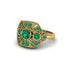Emerald Art Deco Geometric Engagement Ring - Haven No. 19