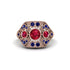 Ruby Art Deco Geometric Engagement Ring - Haven No. 71 image 1