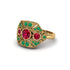 Ruby Art Deco Geometric Engagement Ring - Haven No. 25