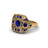 Sapphire Art Deco Geometric Engagement Ring - Haven No. 73