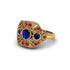 Sapphire Art Deco Geometric Engagement Ring - Haven No. 58
