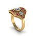 Diamond Art Deco Geometric Engagement Ring - Haven No. 46