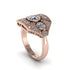 Diamond Art Deco Geometric Engagement Ring - Haven No. 2