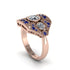 Diamond Art Deco Geometric Engagement Ring - Haven No. 62 image 3