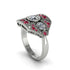 Diamond Art Deco Geometric Engagement Ring - Haven No. 48
