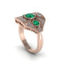 Emerald Art Deco Geometric Engagement Ring - Haven No. 5 image 3