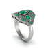 Emerald Art Deco Geometric Engagement Ring - Haven No. 21 image 3