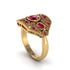 Ruby Art Deco Geometric Engagement Ring - Haven No. 55 image 3