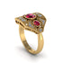 Ruby Art Deco Geometric Engagement Ring - Haven No. 10 image 3