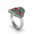 Ruby Art Deco Geometric Engagement Ring - Haven No. 27 image 3