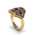Sapphire Art Deco Geometric Engagement Ring - Haven No. 73