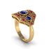 Sapphire Art Deco Geometric Engagement Ring - Haven No. 58 image 3