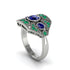 Sapphire Art Deco Geometric Engagement Ring - Haven No. 30 image 3
