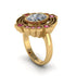 Diamond Art Deco Halo Fashion Ring - Gracelynn No. 46 image 2