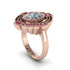 Diamond Art Deco Halo Fashion Ring - Gracelynn No. 47
