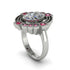 Diamond Art Deco Halo Fashion Ring - Gracelynn No. 48