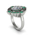 Diamond Art Deco Halo Fashion Ring - Gracelynn No. 18 image 2