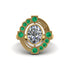 Diamond Art Deco Halo Fashion Ring - Gracelynn No. 16
