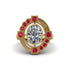 Diamond Art Deco Halo Fashion Ring - Gracelynn No. 46 image 3