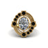 Diamond Art Deco Halo Fashion Ring - Gracelynn No. 31 image 3