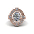 Diamond Art Deco Halo Fashion Ring - Gracelynn No. 2