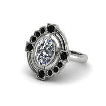 Diamond Art Deco Halo Fashion Ring - Gracelynn No. 33 image 1