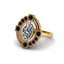 Diamond Art Deco Halo Fashion Ring - Gracelynn No. 31 image 1