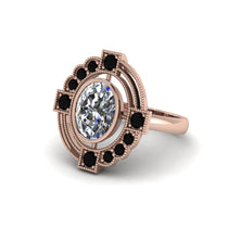 Diamond Art Deco Halo Fashion Ring - Gracelynn No. 32 image 1