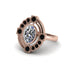 Diamond Art Deco Halo Fashion Ring - Gracelynn No. 32 image 1
