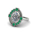 Diamond Art Deco Halo Fashion Ring - Gracelynn No. 18