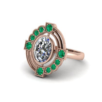 Diamond Art Deco Halo Fashion Ring - Gracelynn No. 17 image 1