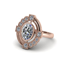 Diamond Art Deco Halo Fashion Ring - Gracelynn No. 2 image 1