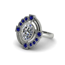 Diamond Art Deco Halo Fashion Ring - Gracelynn No. 63 image 1