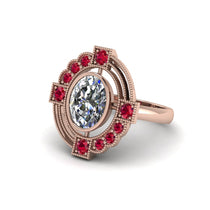 Diamond Art Deco Halo Fashion Ring - Gracelynn No. 47 image 1