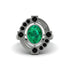 Emerald Art Deco Halo Fashion Ring - Gracelynn No. 36 image 3