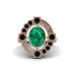 Emerald Art Deco Halo Fashion Ring - Gracelynn No. 35 image 3