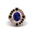 Sapphire Art Deco Halo Fashion Ring - Gracelynn No. 44 image 3