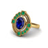 Sapphire Art Deco Halo Fashion Ring - Gracelynn No. 28 image 1