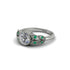 Art Deco Diamond Leaves Engagement Rings - Thalia No. 18