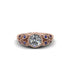 Art Deco Diamond Leaves Engagement Rings - Thalia No. 62